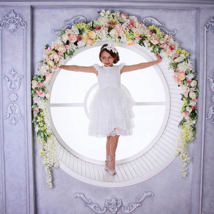 Ivory Lace Vintage-Inspired Special Occasion Dress