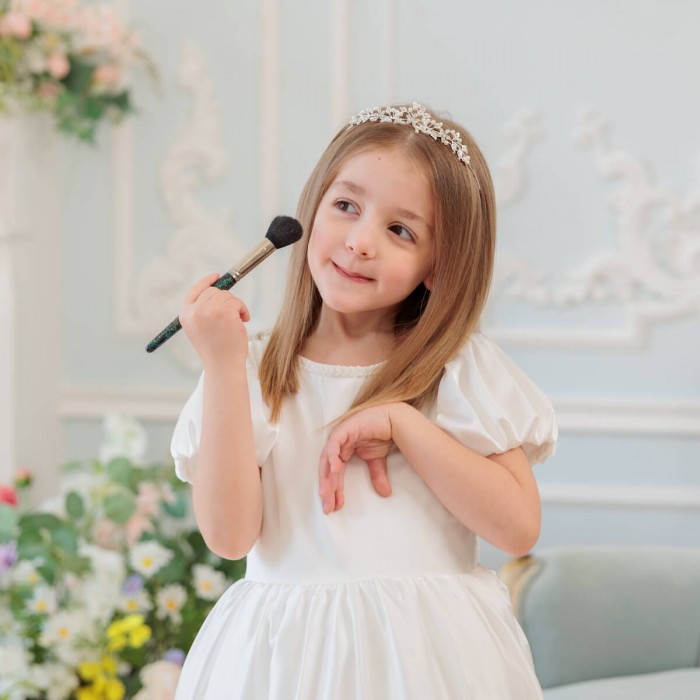2-in-1 Silk & Lace Communion Dress