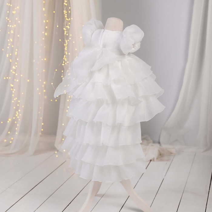 Ivory Flower Girl Dress with detachble train 