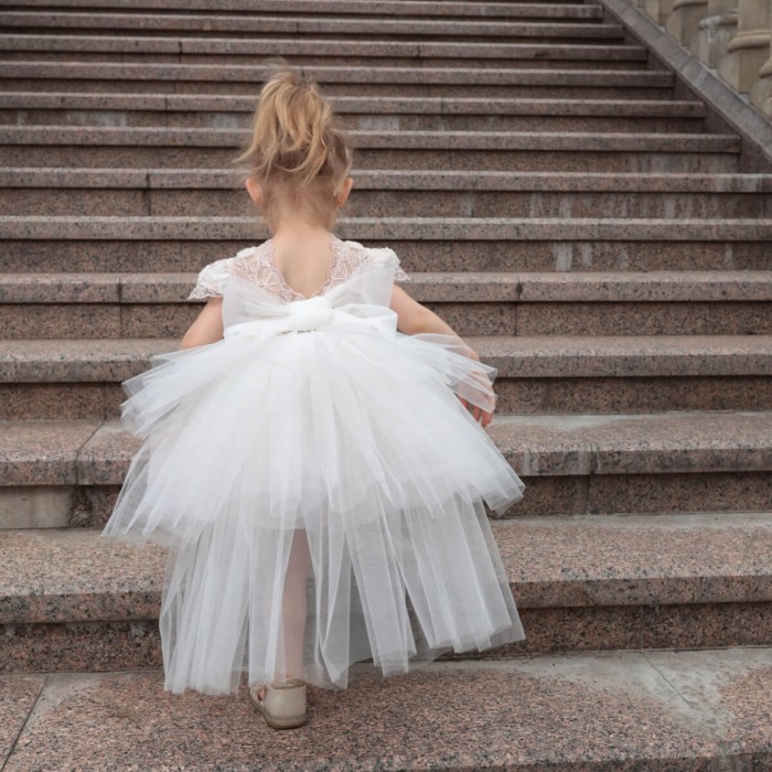 Adorable CAMILA Toddler Tiered Flower Girl Dress
