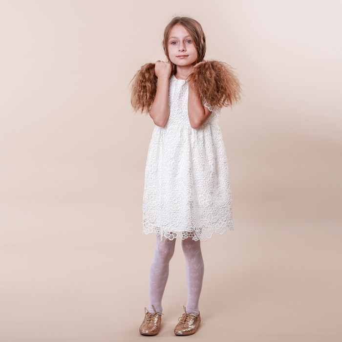 Adorable Girl's Lace Flower Dress