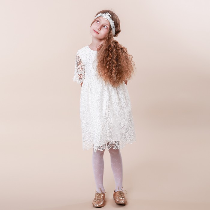 Adorable Girl's Lace Flower Dress