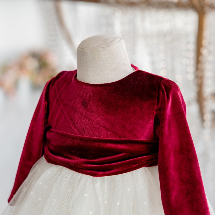 Red Velvet Dress New Year 