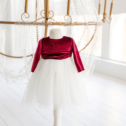 Red Velvet Dress New Year 