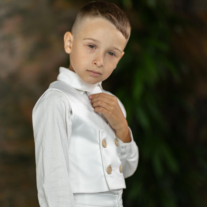 Boys Silk Formal Suit VEST 