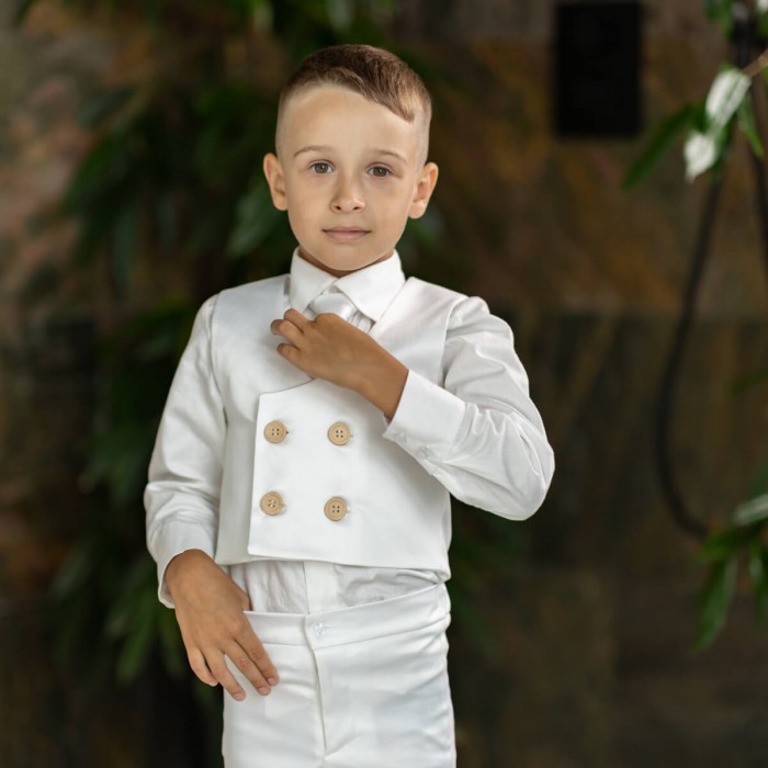 HUGO Communion White Suit 