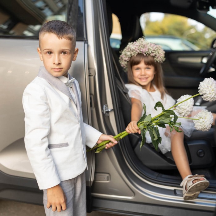 FELIX's Stylish First Communion Linen 4-Piece Suit