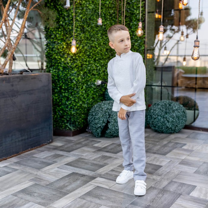 Stylish LUCAS Communion 2 pieces Linen Suit