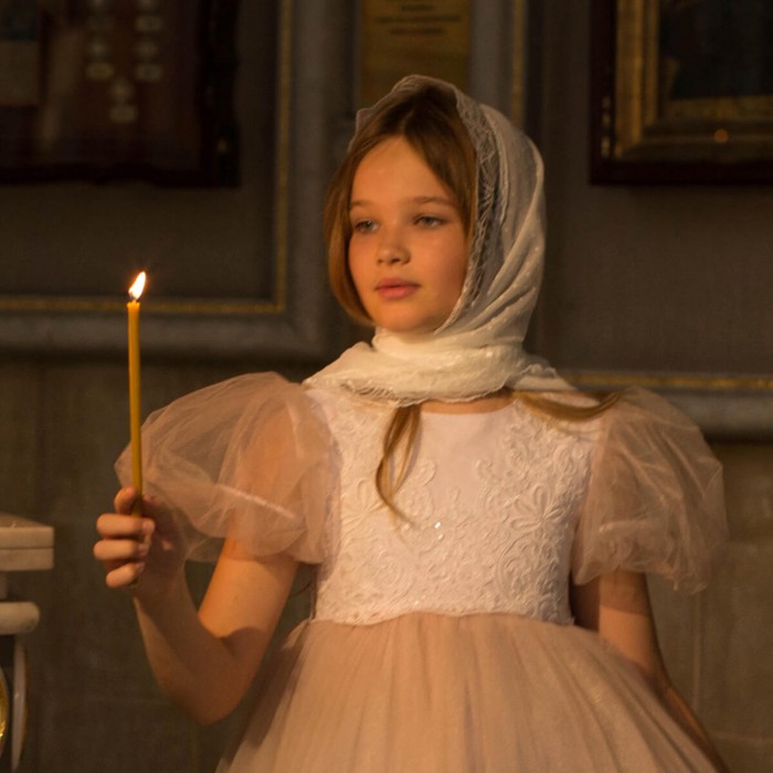 SOPHIE Triangle-shaped Mantilla Veil for Girls