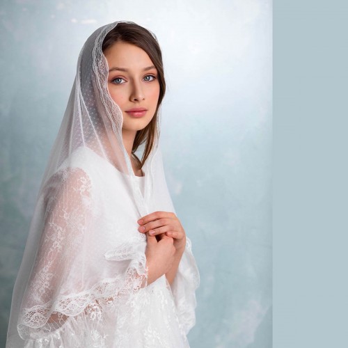 Traditional Girls Mantilla Communion Veil – MAYA
