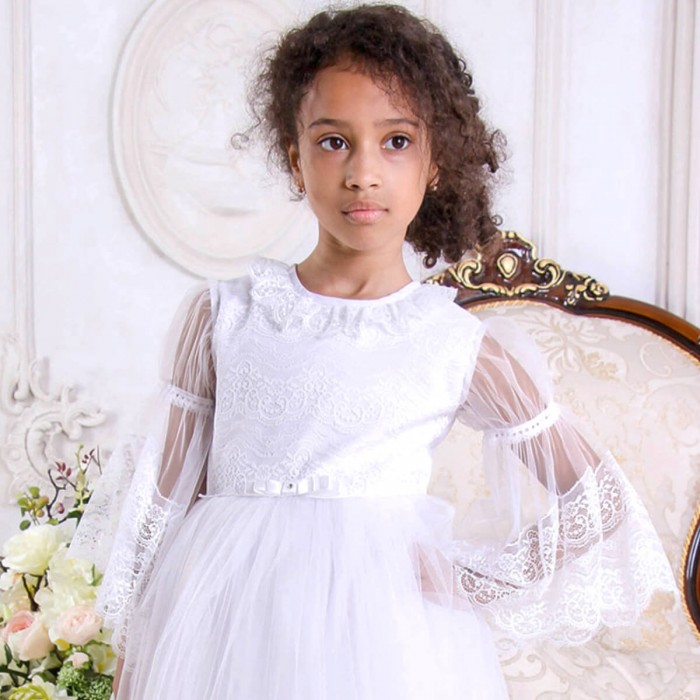 ISABELLA Lace First Communion Dress in Ivory