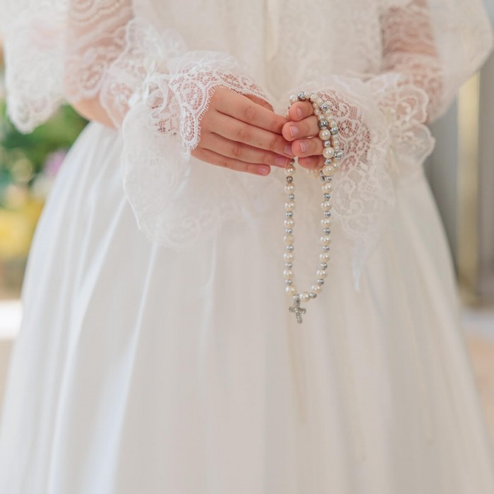 Silk First Communion Dress