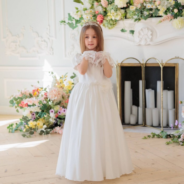 Silk First Communion Dress