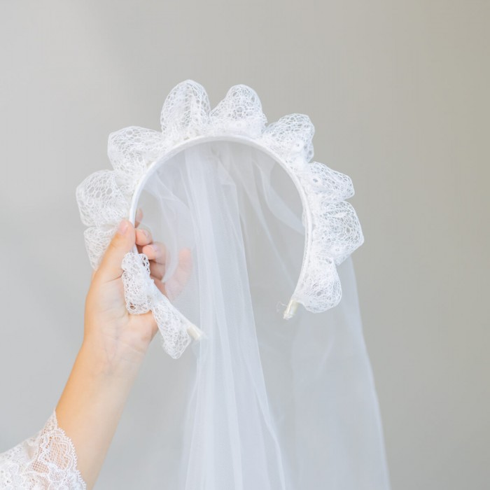 ELIZA Headband Veil for Communion