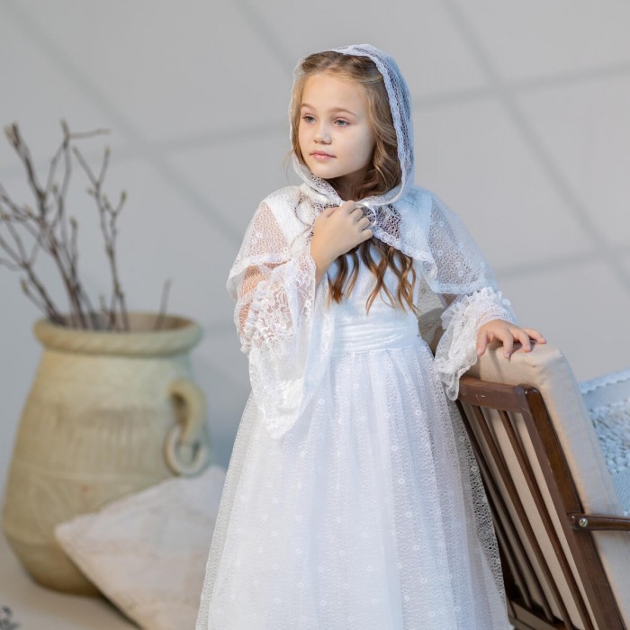 Communion Veil Caped Mantilla KAYA