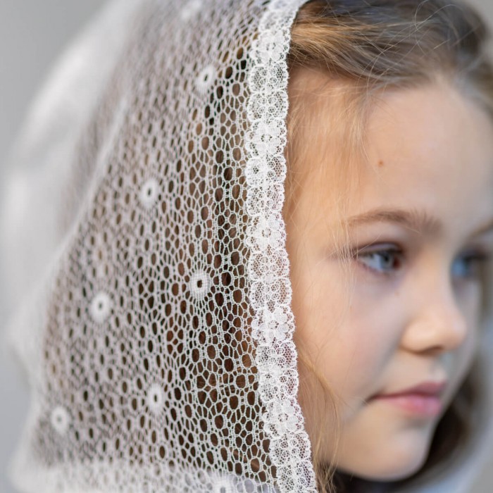 Communion Veil Caped Mantilla KAYA