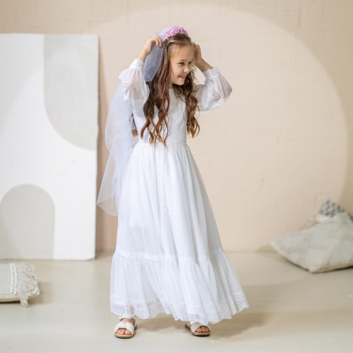 Girl Veil Flower Crown