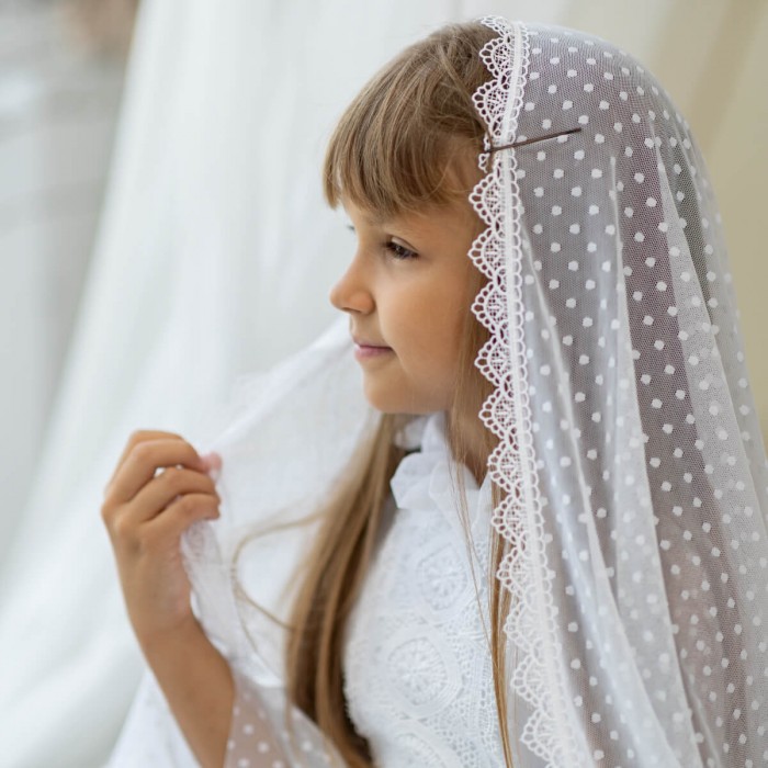 Elegant White Communion Dress MILA
