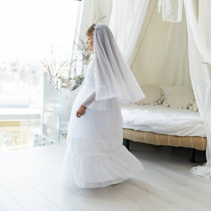 Elegant White Communion Dress MILA
