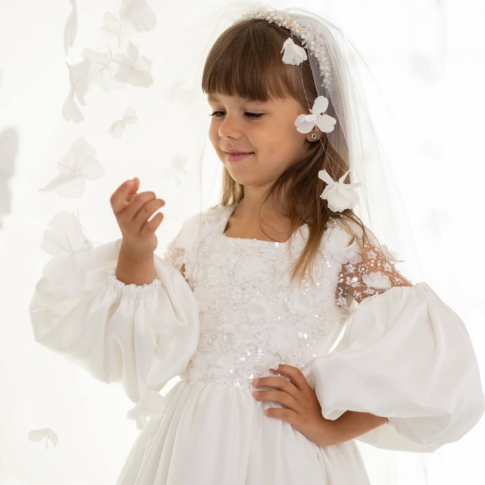 ALORA Silk First Communion Dress