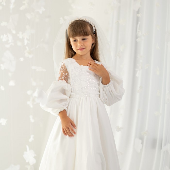 ALORA Silk First Communion Dress