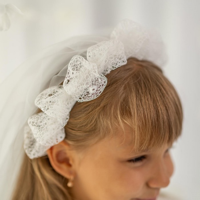 ELIZA Headband Veil for Communion