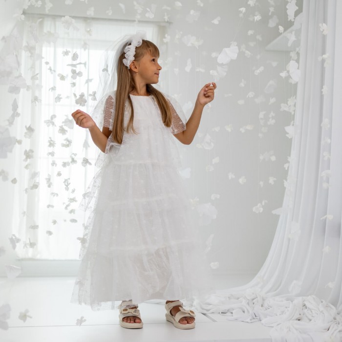 Stunning ELIZA Cascade Tulle Holy Communion Dress
