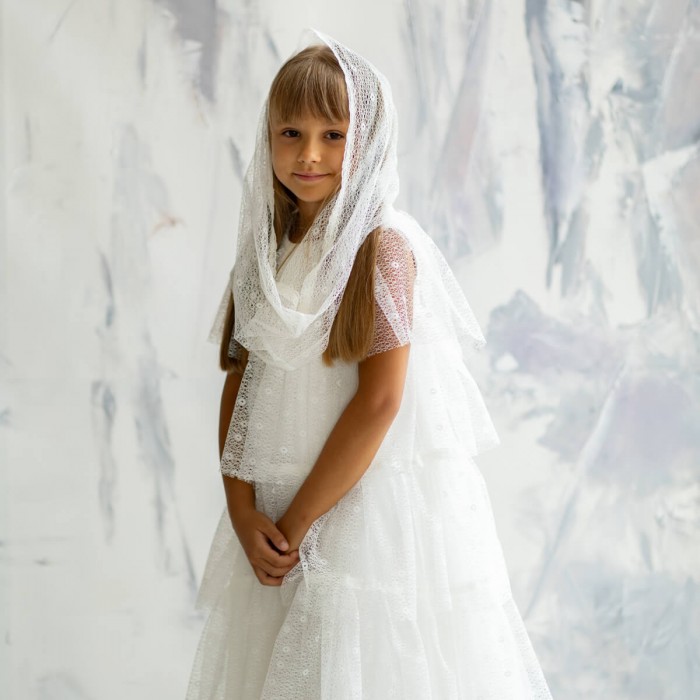Stunning ELIZA Cascade Tulle Holy Communion Dress