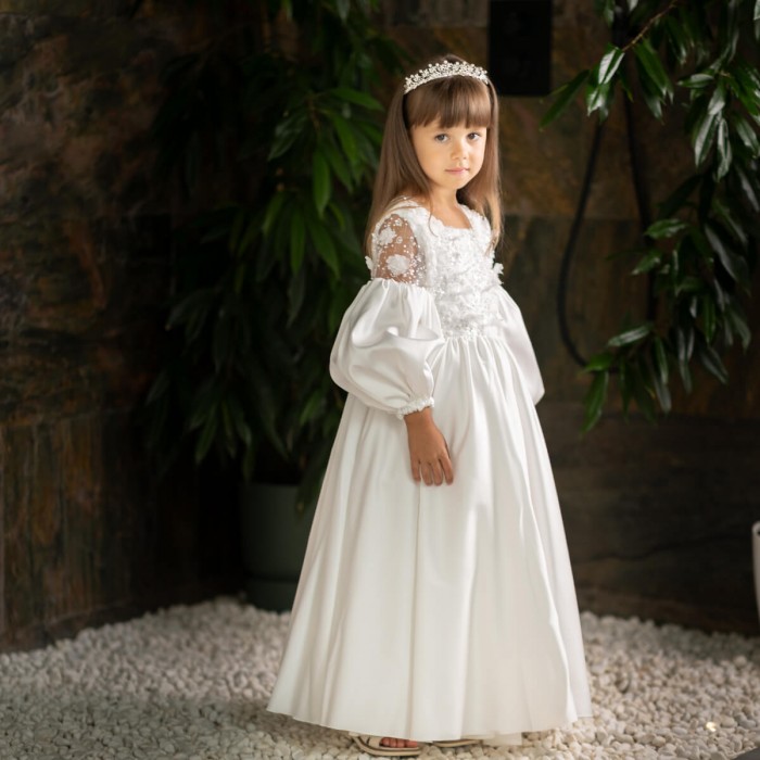 ALORA Silk First Communion Dress