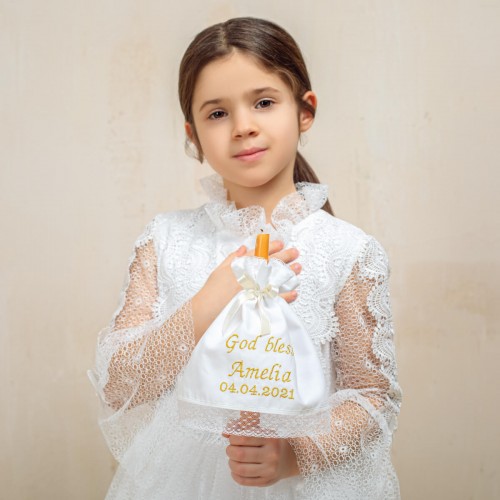 Personalized Communion Candle Holder