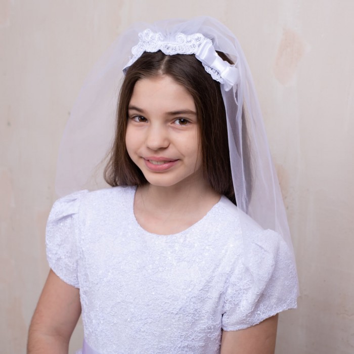 AURORA Communion Veil Headband