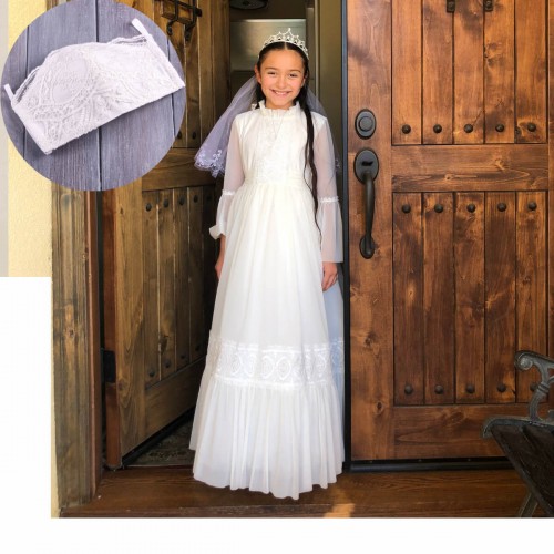 First Communion Face Mask – Personalized for Ceremony Elegance