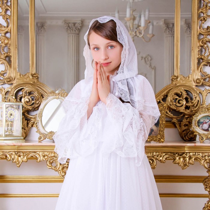 Kids Hooded Mantilla Veil