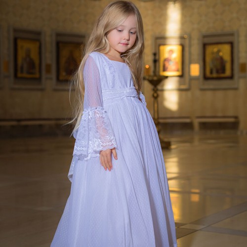White First Communion Dress - Long Sleeves - HOPE