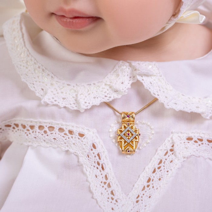 Cherish Generations with Baby Gold Cross